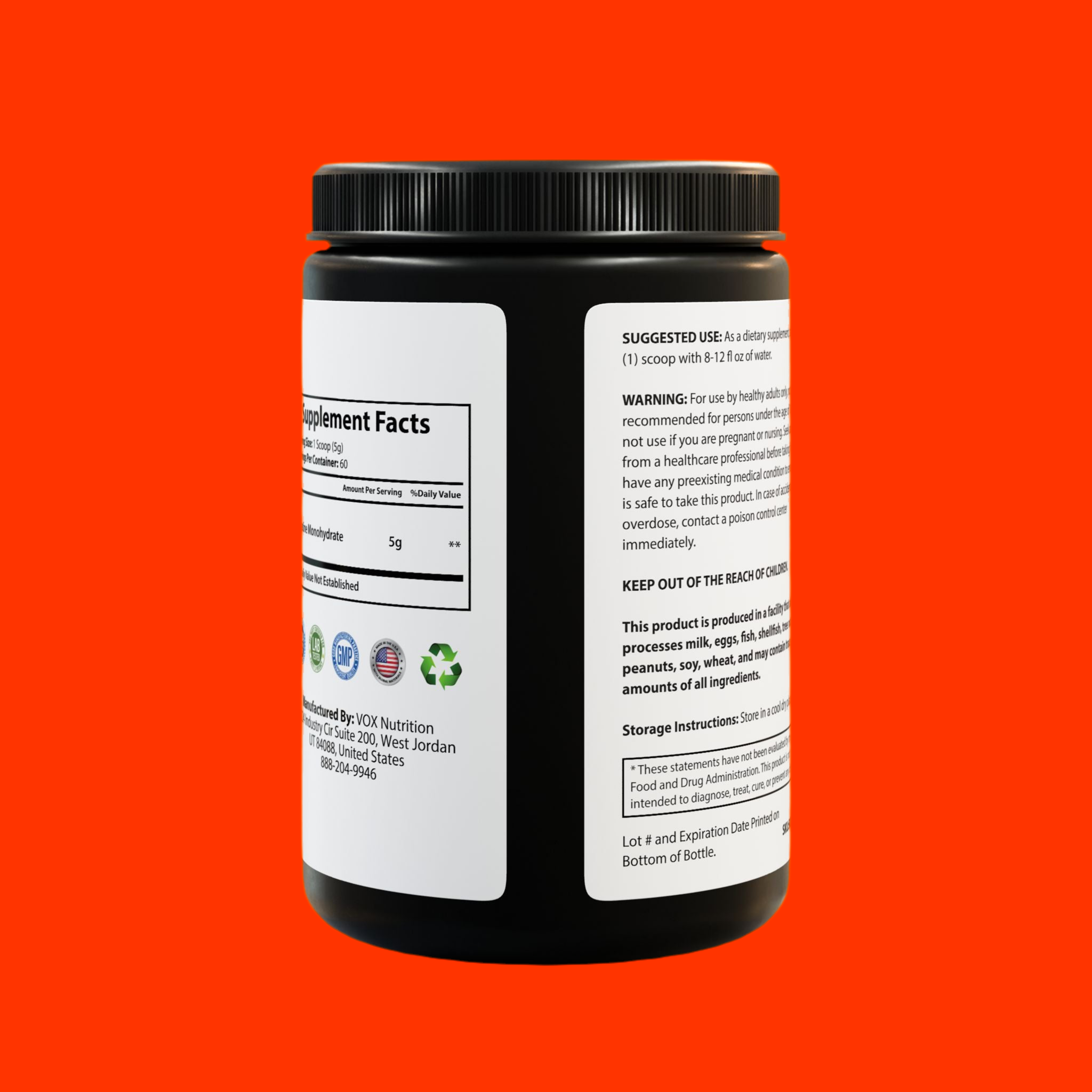 Divergent Supplements Creatine Monohydrate