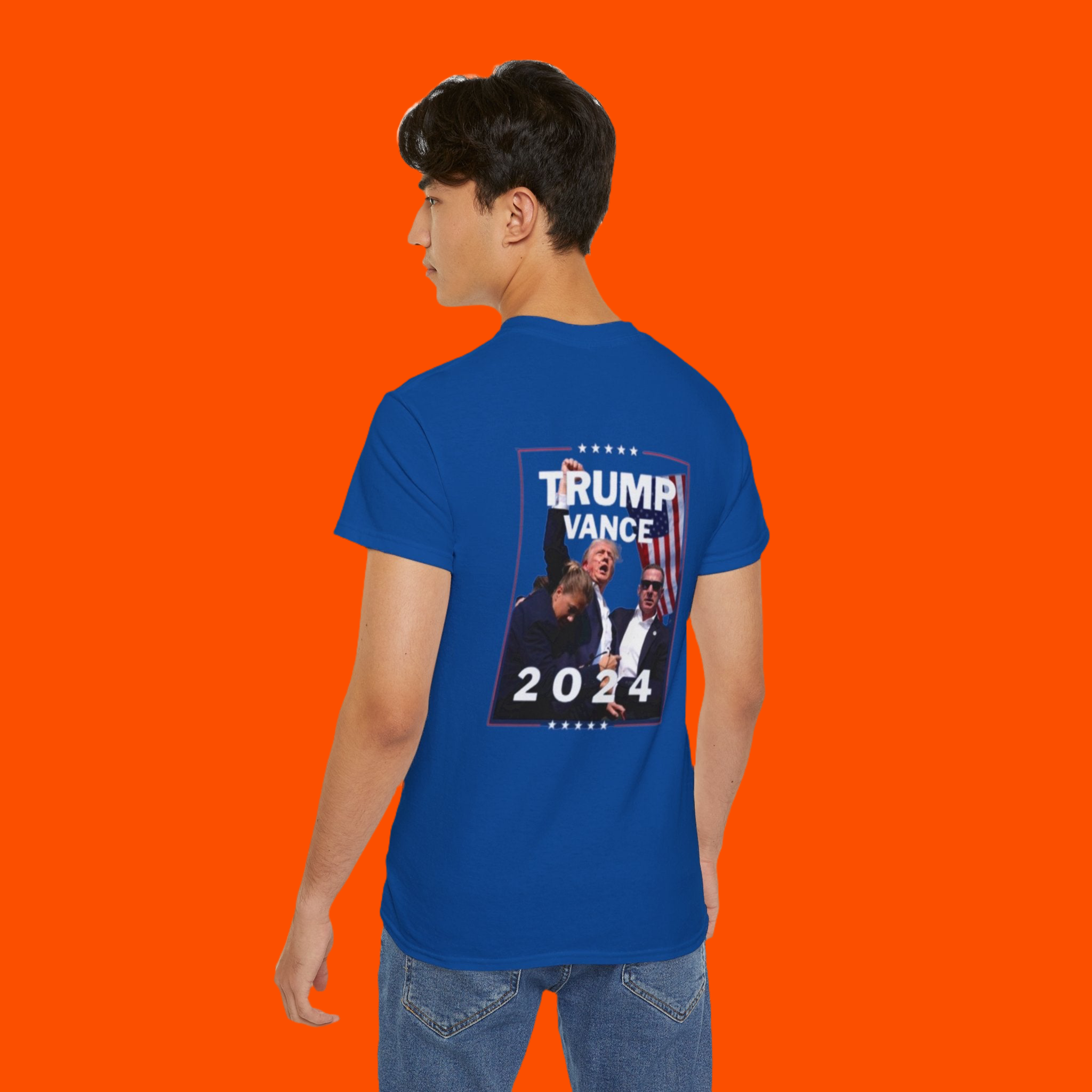 Trump Vance Rally Tee (Blue)