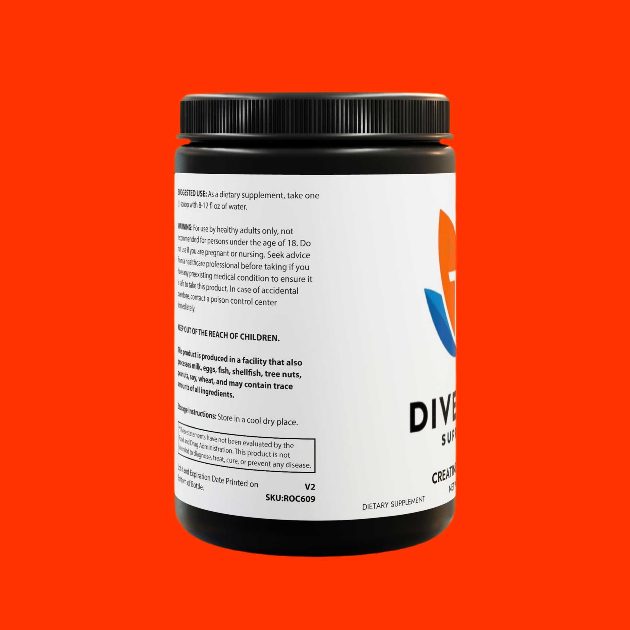 Divergent Supplements Creatine Monohydrate